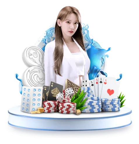 Bàn chơi Poker với chip và lá bài